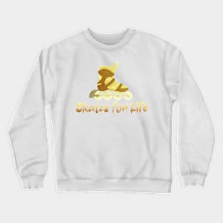 Yellow Skates for Life Crewneck Sweatshirt